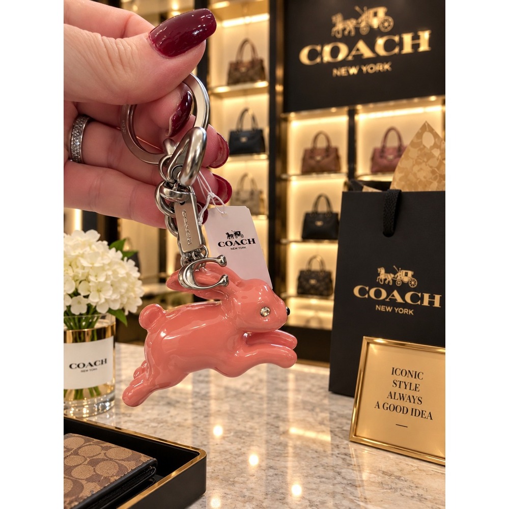 #13 Coach Bunny bag charm nwt